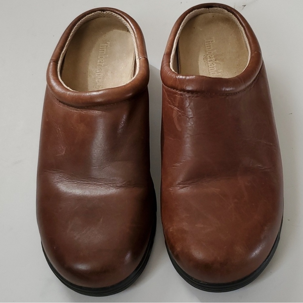 Vintage Leather Timberland Clog